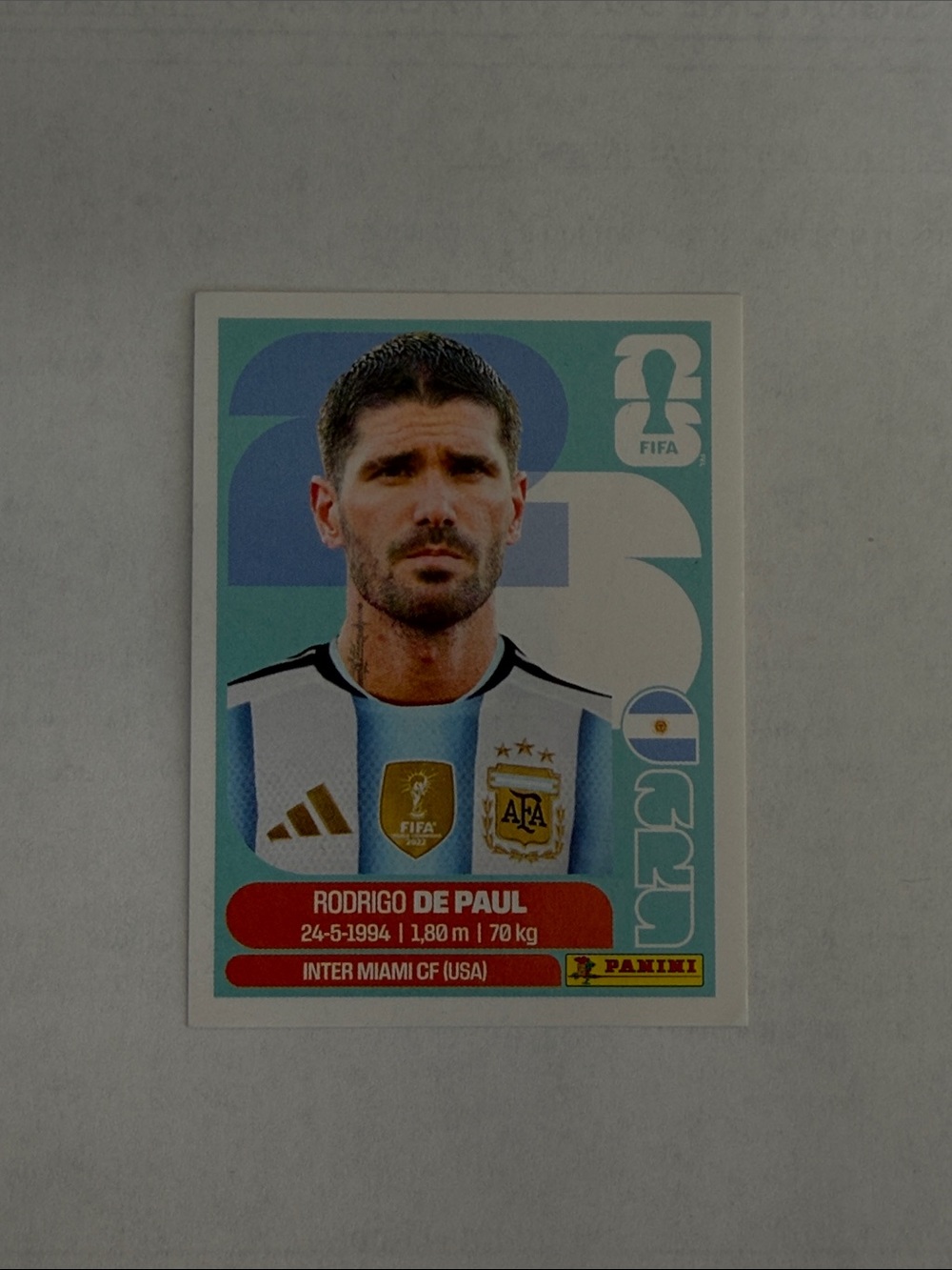 Panini FIFA  Arg 10- Rodrigo De Paul